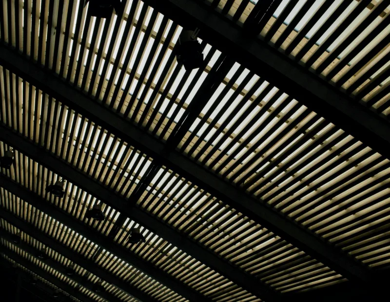 LED lighting on an overhead grid